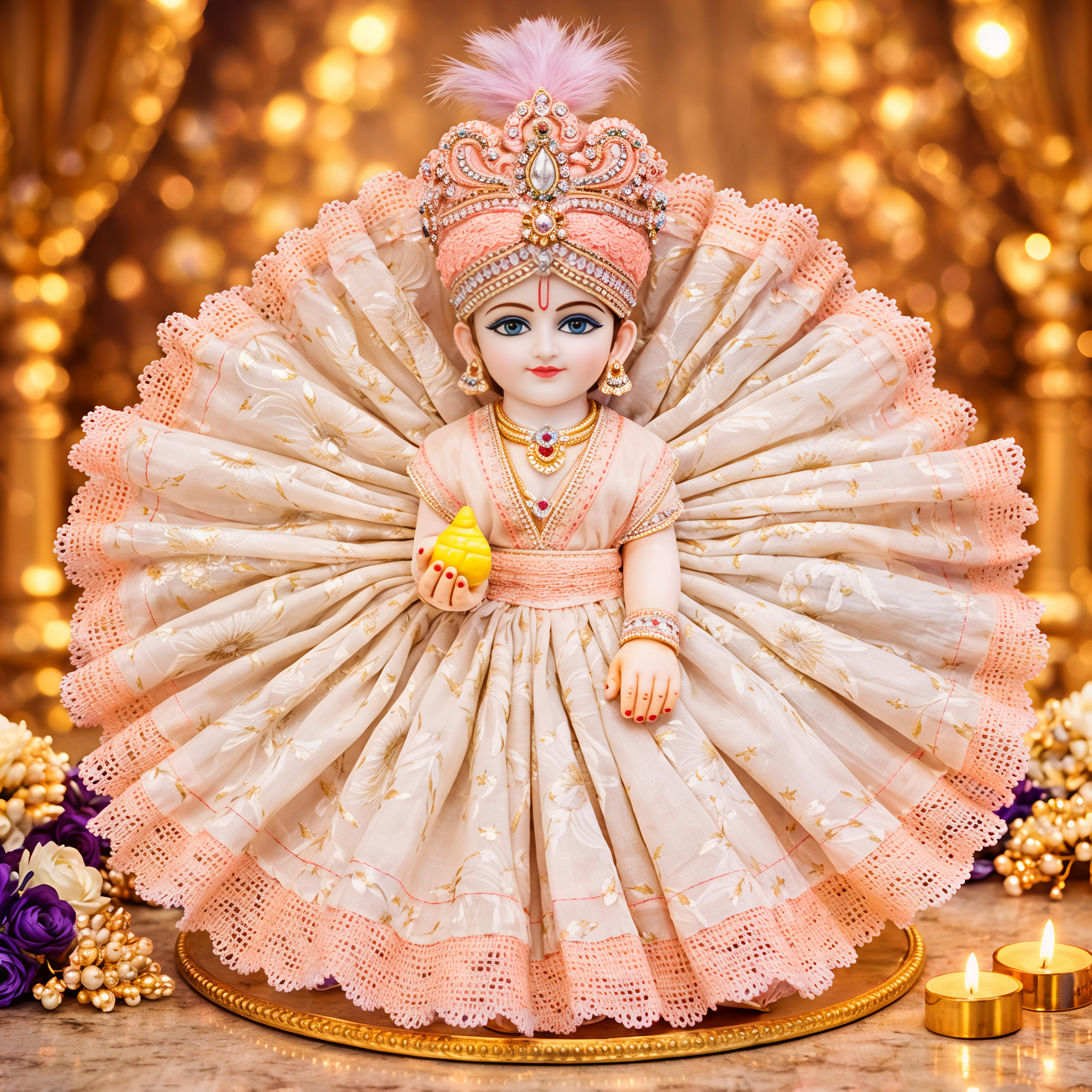 Mehron heavy dress for laddu gopal ji