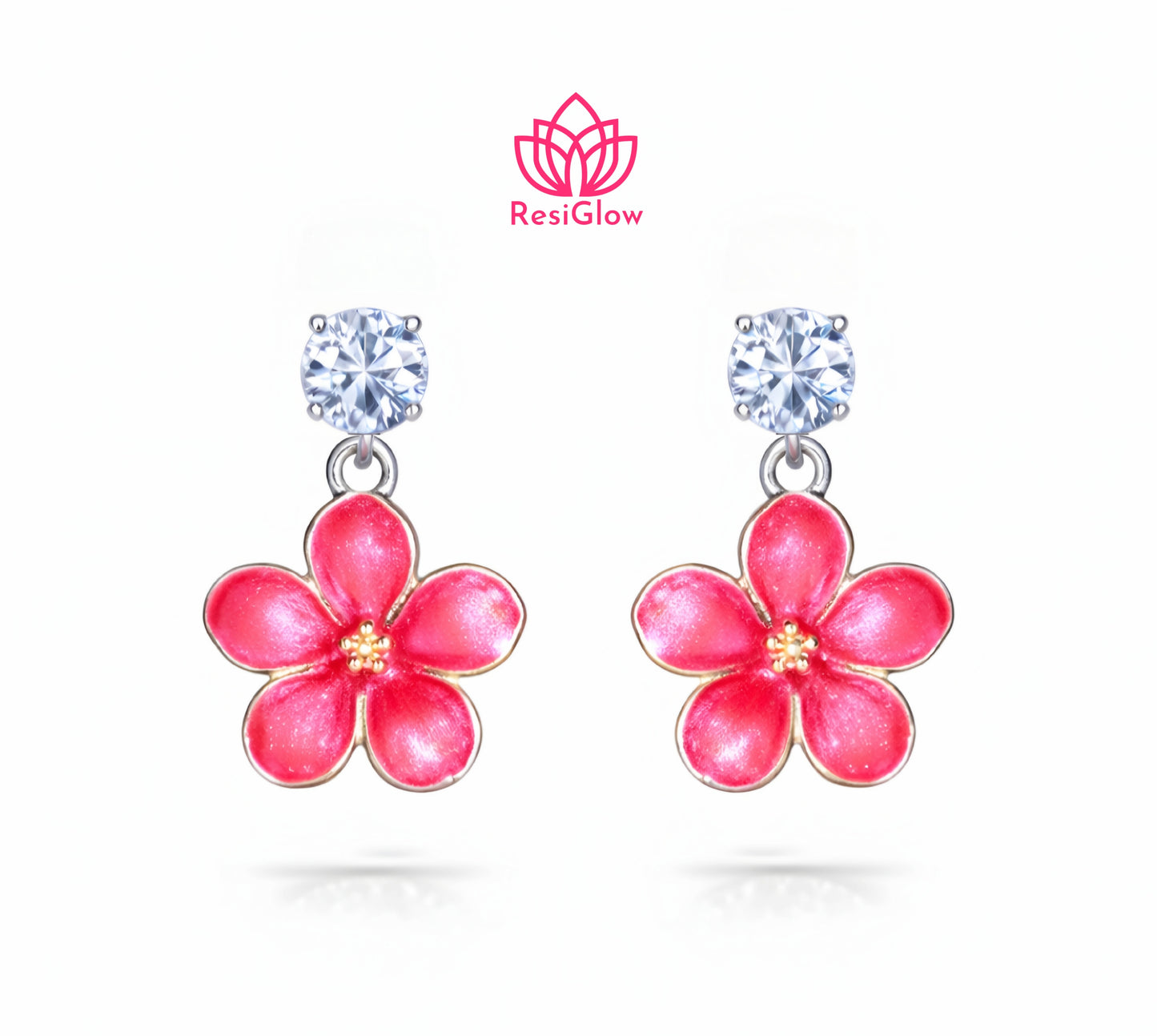 Set Of 12 Oxidized Designer Stud Earrings With Folding Jewelry Box