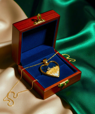 Heart Pendant with chain Premium Finish