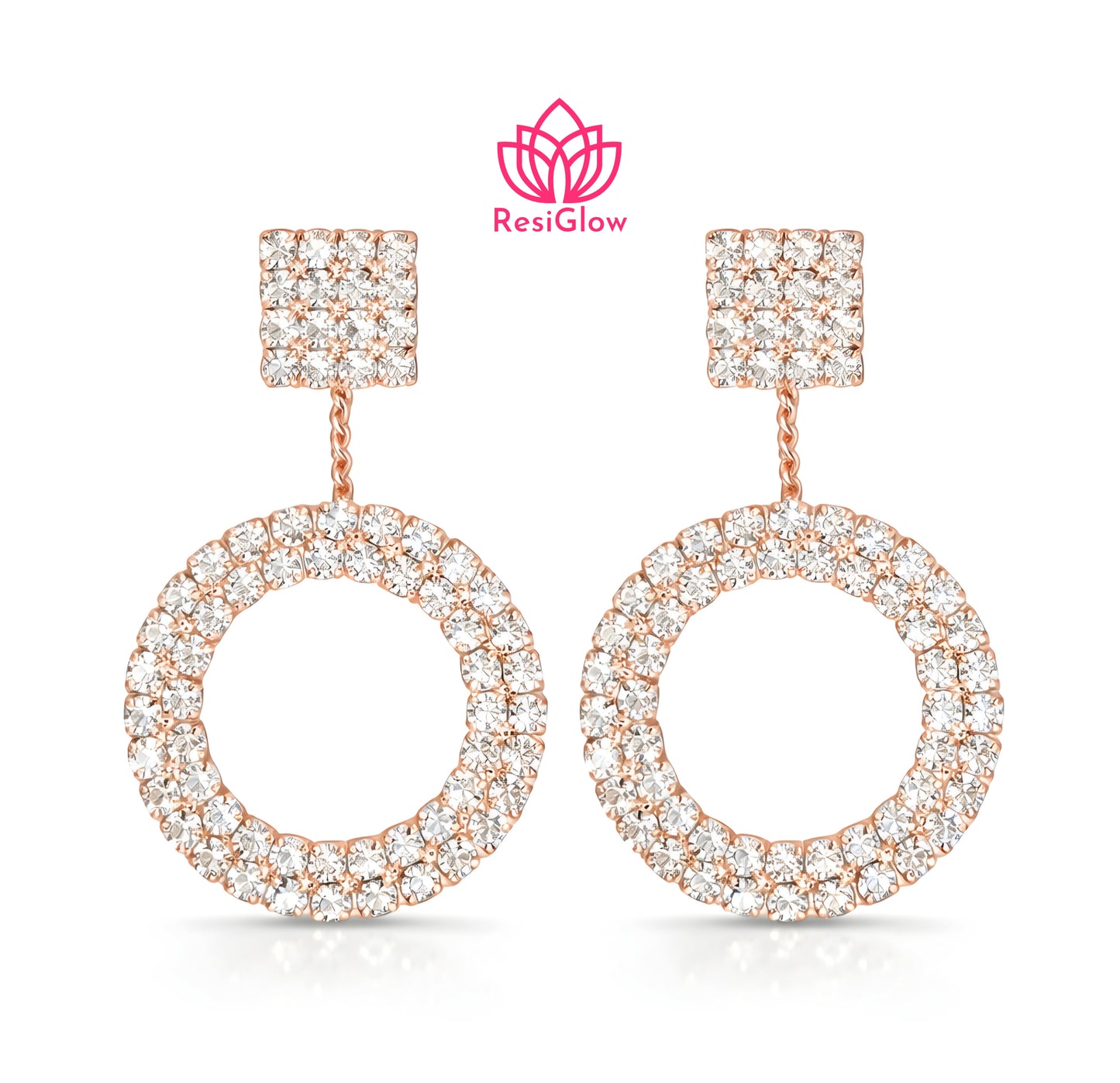 Set Of 12 Oxidized Designer Stud Earrings With Folding Jewelry Box