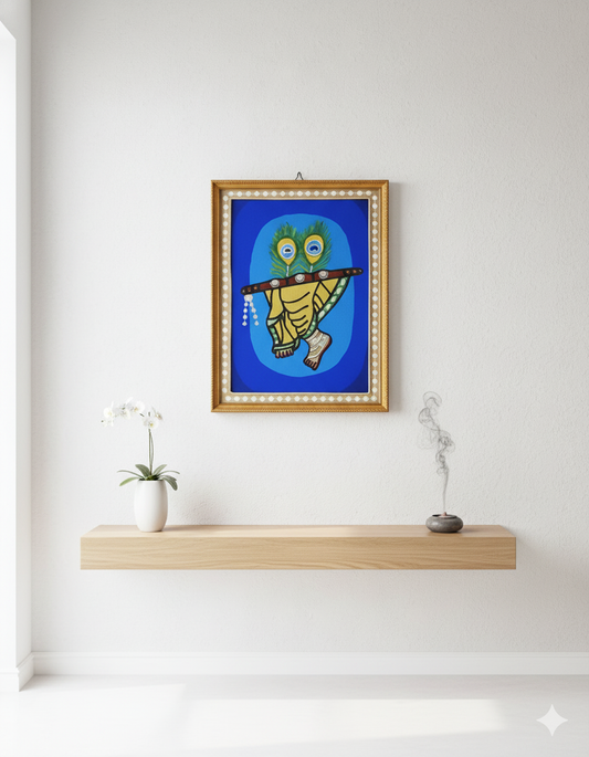 Lord Krishna Handmade Lippon Art