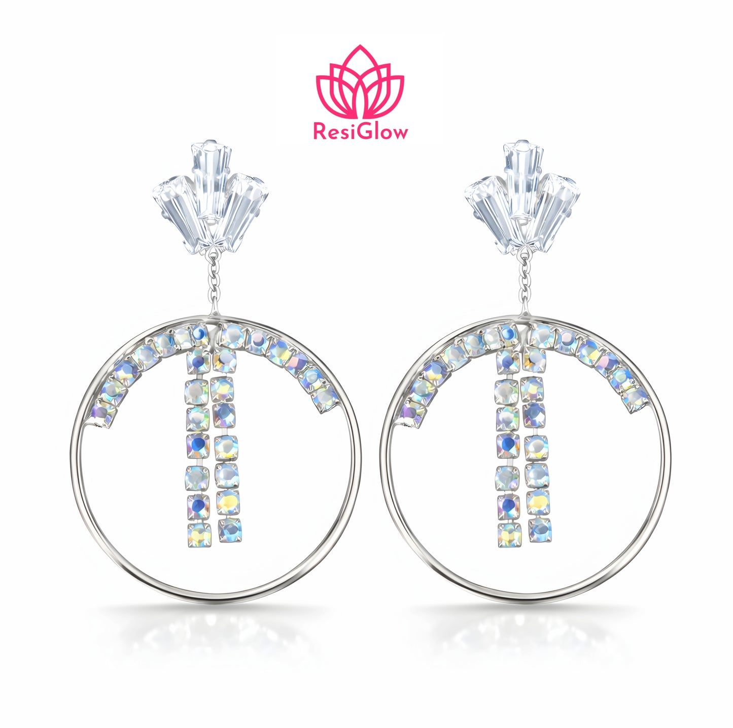 Set Of 12 Oxidized Designer Stud Earrings With Folding Jewelry Box