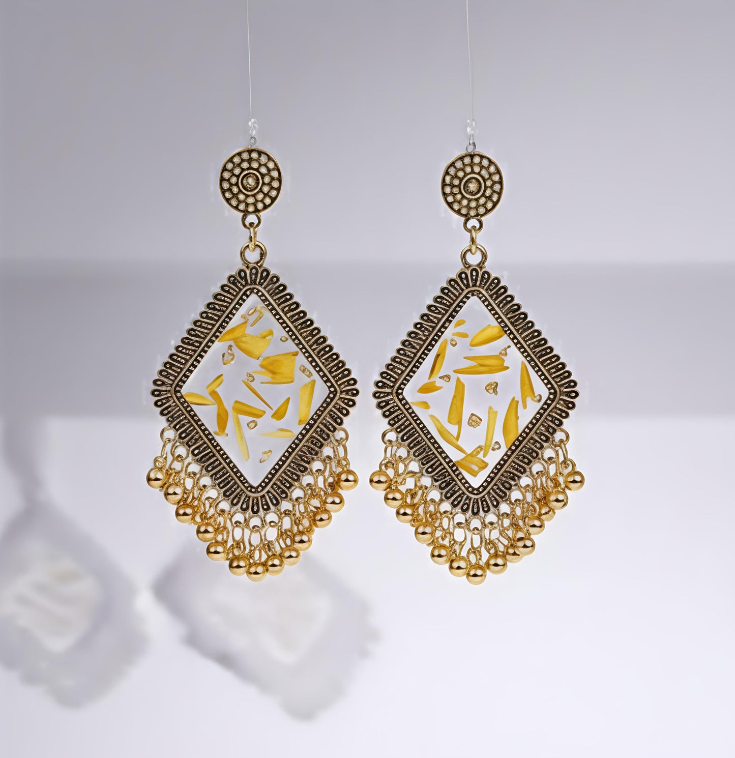 Resi Golden Finish Customized Jhumka
