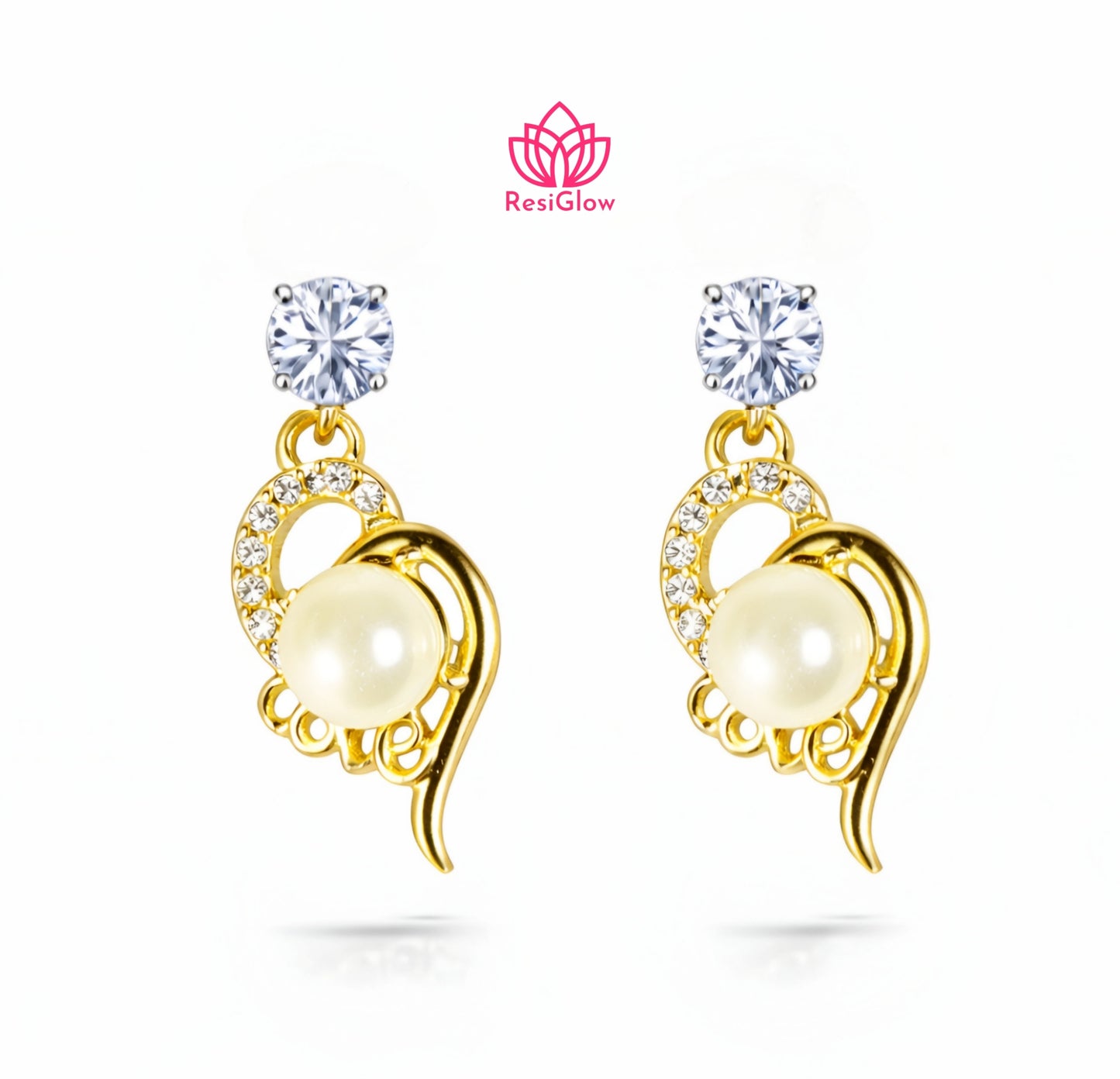 Set Of 12 Oxidized Designer Stud Earrings With Folding Jewelry Box